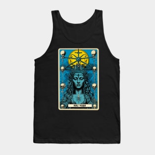 Divine Kali Yuga Tarot Card Art Tee: Cosmic Transformation Tank Top